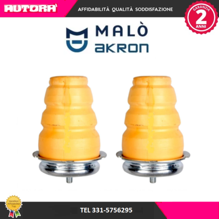 2 Tamponi fine corsa posteriore adatto a Peugeot Boxer (MARCA MALO')..