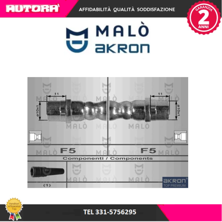 Flessibile del freno anteriore (MARCA-MALO')..