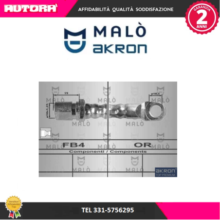 Flessibile del freno anteriore (MARCA MALO')..