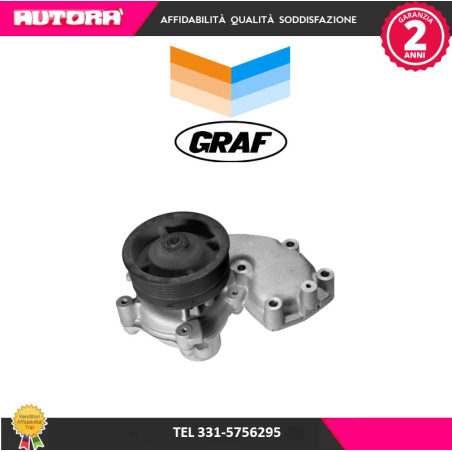 Pompa acqua raffreddamento A155-Fiat Tempra-Tipo-Delta TD (MARCA-GRAF)..