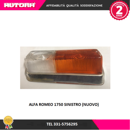 Trasparente fanalino anteriore destro Alfa Romeo 1750