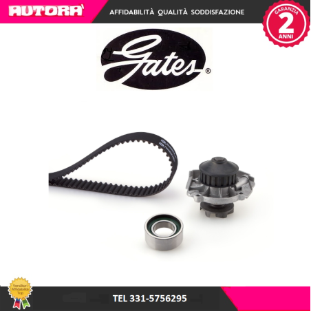 Pompa acqua + Kit cinghie dentata Fiat Panda Fire (MARCA GATES)..