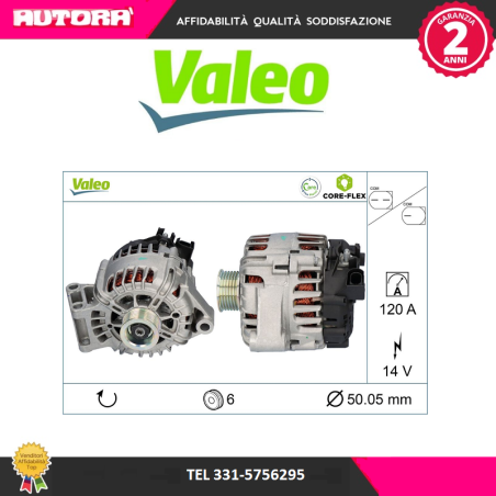 AL1649VA Alternatore (MARCA GF - ORIGINALE VALEO)..