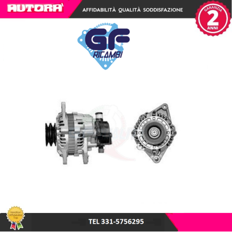 AL0204GE Alternatore 90 ampere Mitsubishi Pajero-L200 (MARCA GF)..