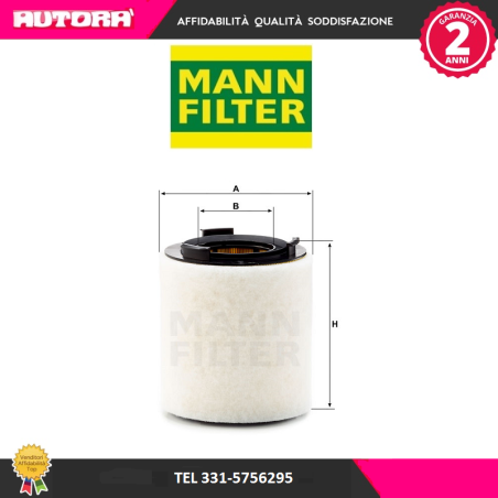 Filtro aria (MARCA-MANN FILTER)..