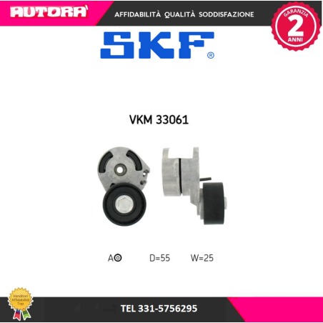Tendicinghia, Cinghia Poly-V (MARCA SKF)..