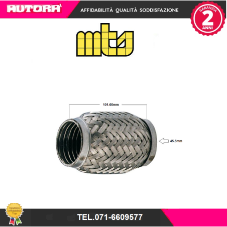 Flessibile marmitta d.int 45mm 100mm (MARCA MTS)..