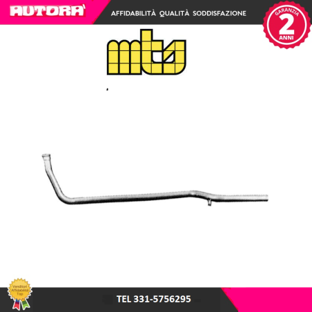 Tubo gas scarico anteriore adatto a Fiat Uno (MARCA-MTS)..