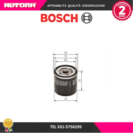 Filtro olio (MARCA-BOSCH)..