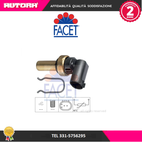 Sensore, Temperatura refrigerante A159-Opel Astra H-J (MARCA FACET)..