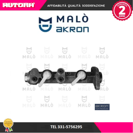 89010 Cilindro maestro del freno adatto a Fiat 125-126-127-128-124-131-132 (MARCA-MALO')..