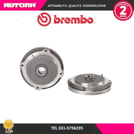 Coppia tamburo freno anteriore adatto a Fiat 500-126 (MARCA-BREMBO)..