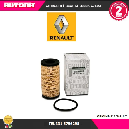Filtro olio Renault (MARCA RENAULT)..