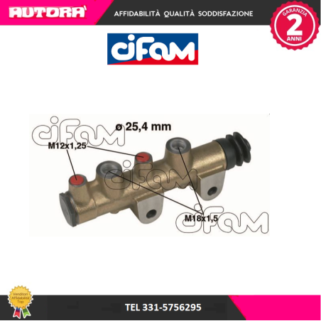 Cilindro maestro del freno (MARCA-CIFAM)..