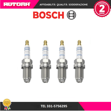 0242229648 4 Candele accensione ­FGR8KQE0 (MARCA BOSCH)..