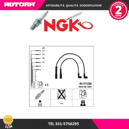 Kit cavi accensione (MARCA NGK)..