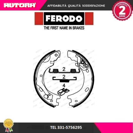Kit ganasce, Freno stazionamento (MARCA-FERODO)..