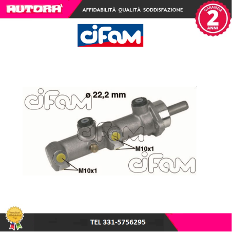 Cilindro maestro del freno adatto a A164-Croma-Thema (MARCA CIFAM)..