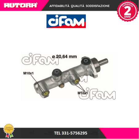 Cilindro maestro del freno adatto a Alfa Romeo A33 (MARCA CIFAM)..