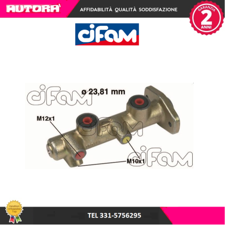 Cilindro maestro del freno adatto a Ford Transit (MARCA-CIFAM)..