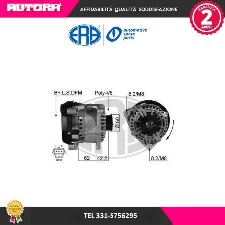 210365A Alternatore Ford Transit-Torneo Connect (MARCA-ERA)..