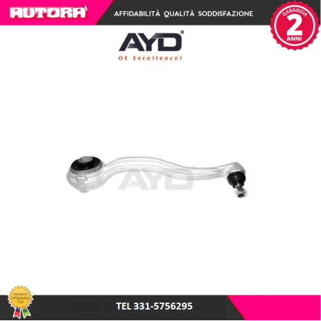 Braccio oscillante, Sospensione ruota anteriore destro inferiore (MARCA-AYD)..