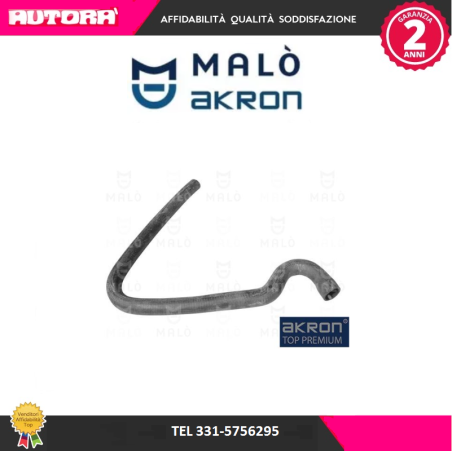 Flessibile radiatore superiore adatto a Alfa Romeo A75-90 (MARCA MALO')..