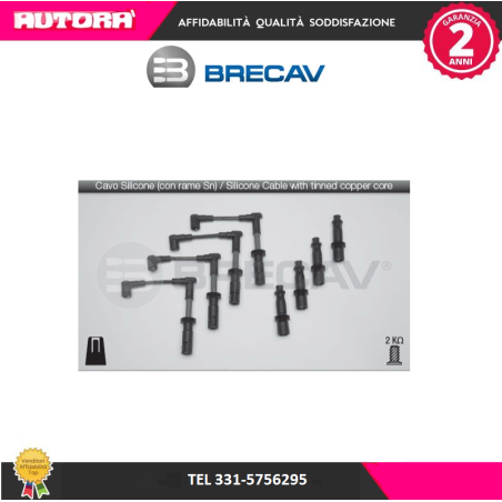 01543 Kit cavi accensione adatto a Alfa Romeo 146-147-156-166-Spider (MARCA BRECAV)..