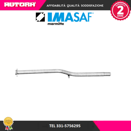 Tubo gas scarico centrale adatto a Fiat Uno 1.1 (MARCA IMASAF)..S33
