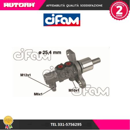 Cilindro maestro del freno (MARCA-CIFAM)..