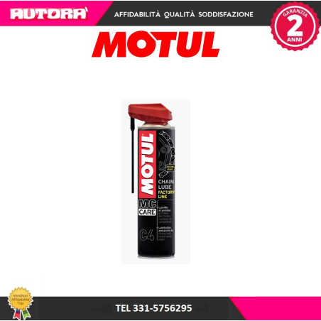 Chain lube spray bianco per catene da moto 400ml MC4 (MARCA MOTUL)..