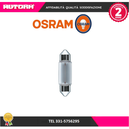 Lampadina, Luce targa C5W SV8,5-8 (MARCA OSRAM)..