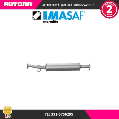Silenziatore centrale per Daewoo Matiz (MARCA IMASAF)..