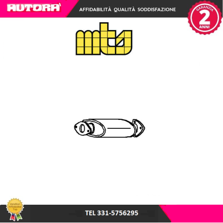 Silenziatore anteriore (MARCA MTS)..