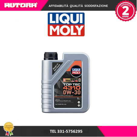 Olio Motore Top Tec 4310 0W-30 (MARCA LIQUI MOLY)..