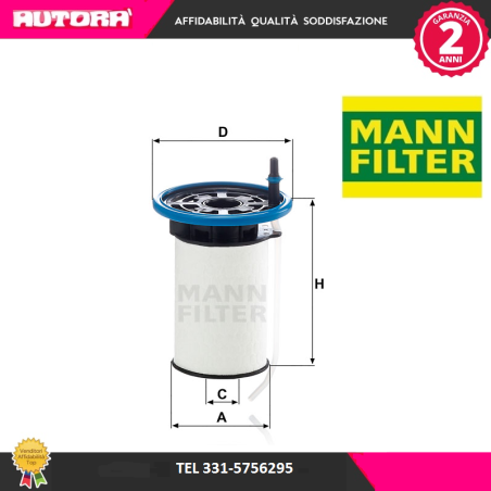 Filtro carburante (MARCA-MANN FILTER)..