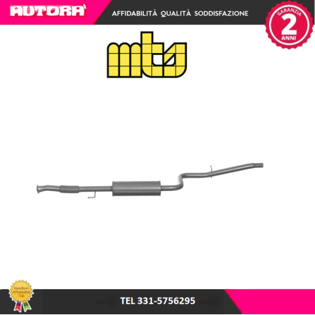 Silenziatore centrale per Fiat Doblo (MARCA MTS)..