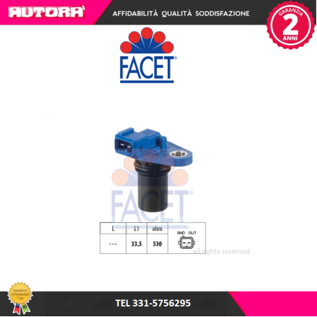 Sensore albero a camme (MARCA FACET)..