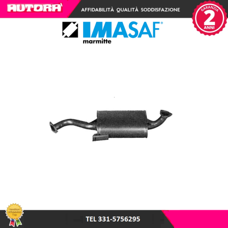 Silenziatore centrale adatto a Alfa Romeo Spider (MARCA IMASAF)..
