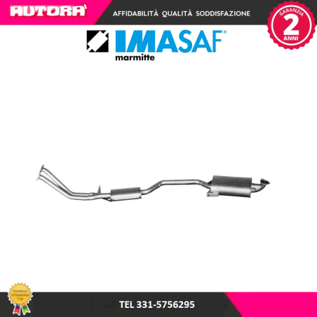 114509 Silenziatore anteriore (MARCA IMASAF)..