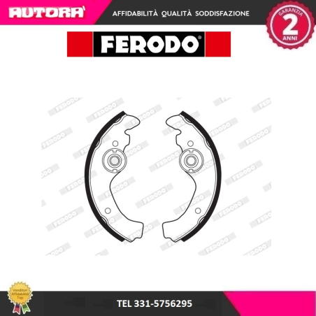 FSB23 Kit ganasce freno adatto a Fiat 500-126 (MARCA FERODO)..