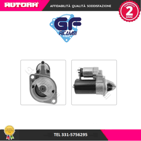 ST0006BO Motorino d'avviamento (MARCA GF-ORIGINALE BOSCH)..