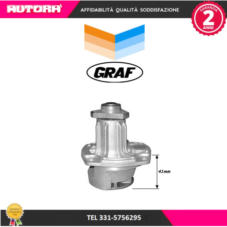 PA101 Pompa acqua raffreddamento (MARCA-GRAF)..