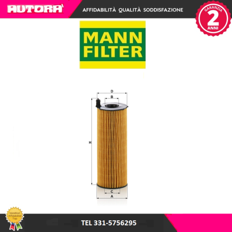 HU8001X Filtro olio (MARCA MANN FILTER)..