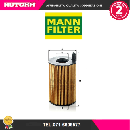HU8005Z Filtro olio Audi-Porsche-Vw 3.0 TDI (MARCA MANN FILTER)..