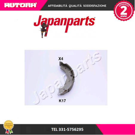GFK17AF Kit ganasce, Freno stazionamento per Kia Sorrento (MARCA-JAPANPARTS)..