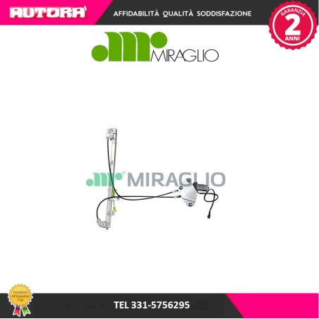 30748 Alzacristallo destro Eurocargo-Stralis (MARCA MIRAGLIO)..