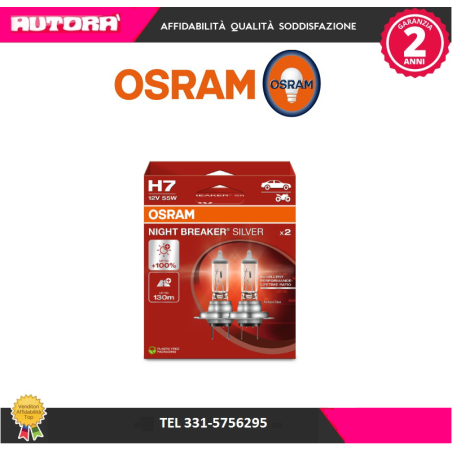 64210NL2HB 2 Lampadine, Faro di profondità H7 150% + luce (MARCA OSRAM)..