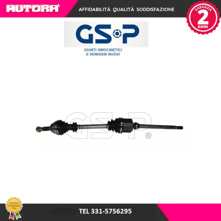 210068 Albero motore/Semiasse anteriore destro (MARCA GSP)..