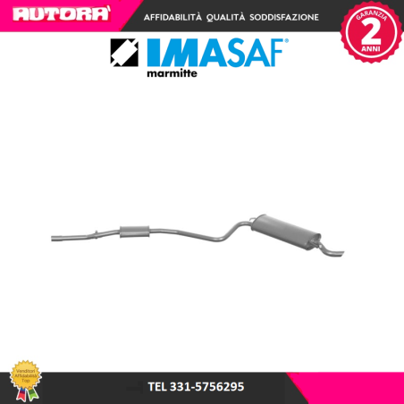 251209 Silenziatore posteriore adatto a Fiat Seicento 1.1 (MARCA-IMASAF)..
